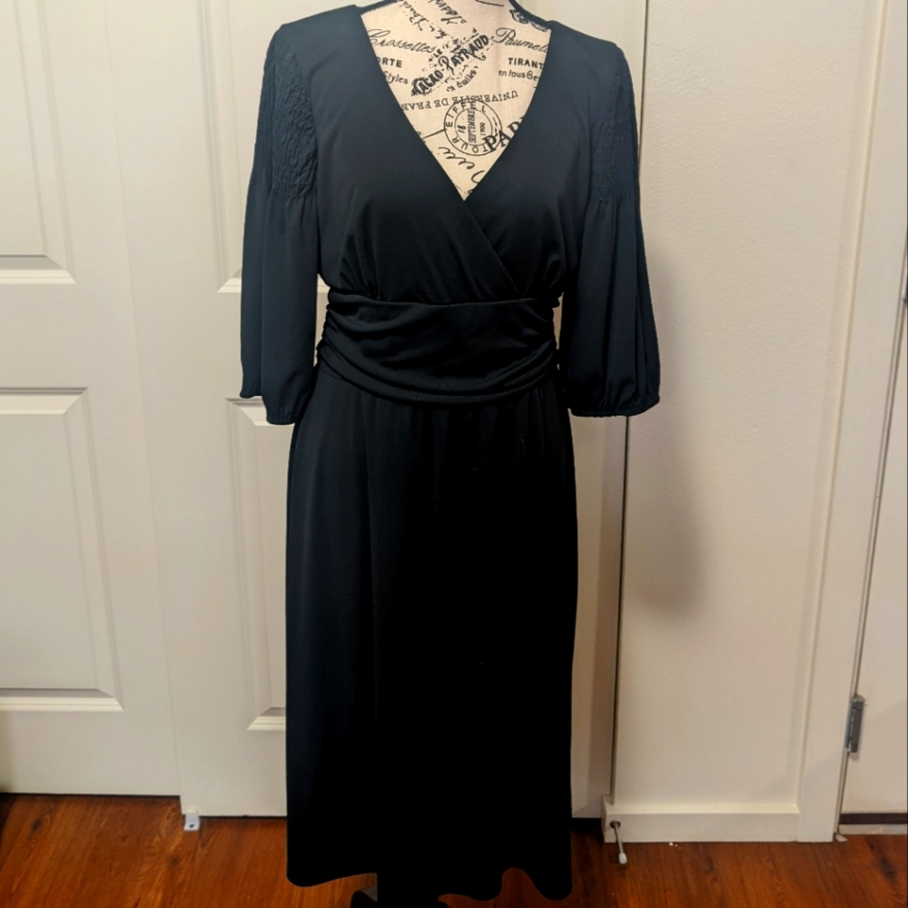 Long flowy black dress